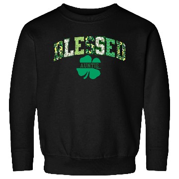 Discover Blessed Auntie St Patricks Day Spring and Summer Sweatshirts