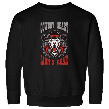 Discover Cowboy heart lion's roar Sweatshirts