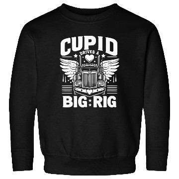 Discover Cupid Drives a Big Rig Sweatshirts
