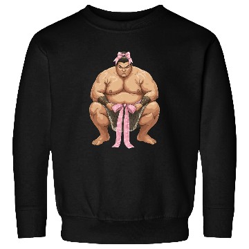 Discover Coquette Bow Sumo Wrestling Japanese Sumo Wrestler Sweatshirts