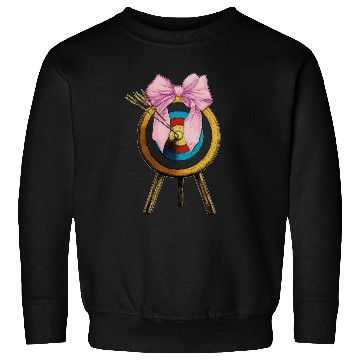Discover Coquette Bow Archery Archer Bow and Arrow Sweatshirts