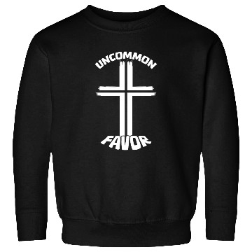 Discover Uncommon Favor Jesus Christ Cross Easter Sweatshirts