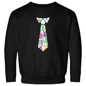 Discover Rabbit And Bunny Happy Easter Funny Tie Sweatshirts