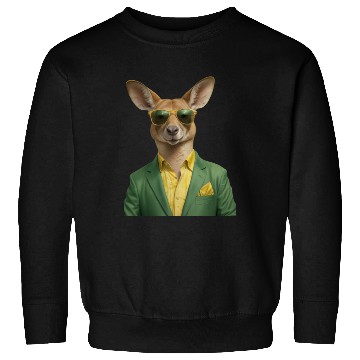 Discover Green and Gold Kangaroo 7 Sweatshirts