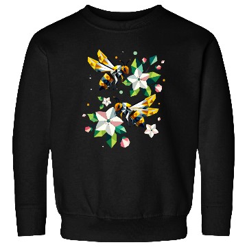 Discover Bees and apple blossoms in harmonious colors Sweatshirts