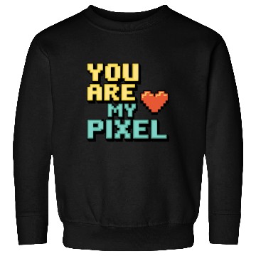 Discover Gamer Valentine's Pixel 8-bit Gaming Couple Sweatshirts