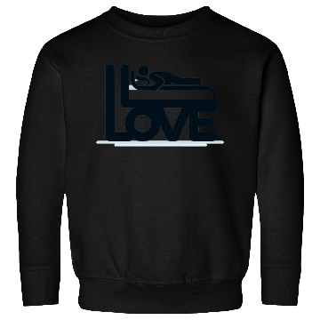 Discover 3D Love Typography with Creative Design Sweatshirts