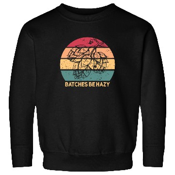 Discover Batches Be Hazy Hops Retro Sunset IPA Brewing Beer Sweatshirts