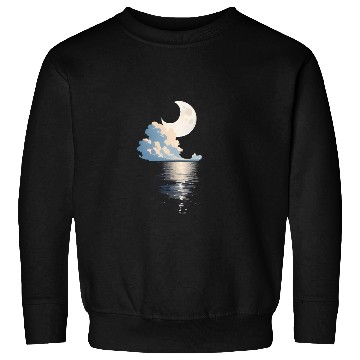 Discover Full Moon Over sea Sweatshirts