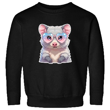 Discover Opossum with glasses Sweatshirts