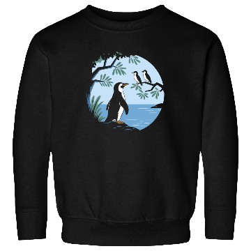 Discover Birdwatching Penguins Nature Scene Sweatshirts