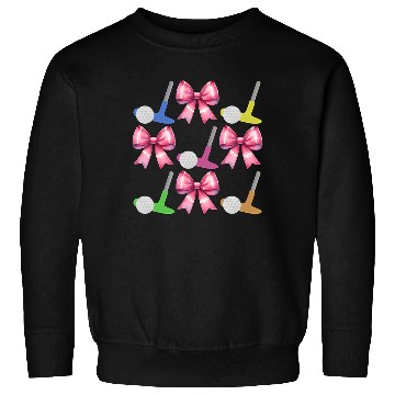 Discover Coquette Bow Mini Golf Golfer Mothers Day Sweatshirts
