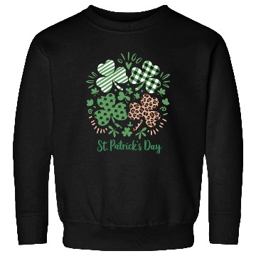 Discover Plaid Leopard Print Shamrock St. Patrick's Day Sweatshirts