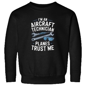 Discover Aircraft Technician Avionics Maintenance Airport Sweatshirts