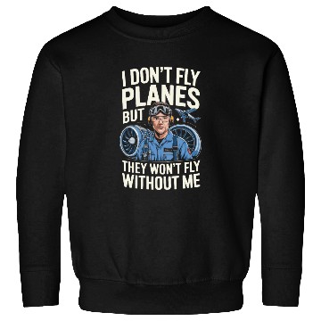 Discover Aircraft Technician Avionics Maintenance Airport Sweatshirts