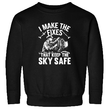Discover Aircraft Technician Avionics Maintenance Airport Sweatshirts