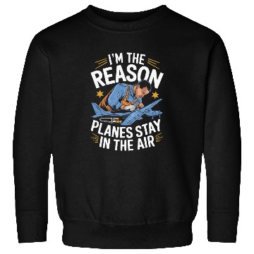 Discover Aircraft Technician Avionics Maintenance Airport Sweatshirts