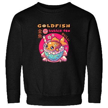 Discover Goldfish Japanese Bubble Tea Sweatshirts