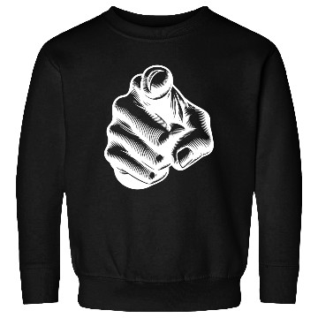 Discover Classic Iconic Finger Pointing Hand Gesture Sweatshirts