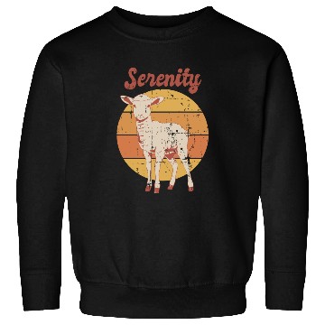 Discover Serenity Vintage Retro Lamb Sunset Sweatshirts