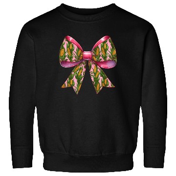 Discover Coquette Bow Corn Pattern Farmer Farming Sweatshirts