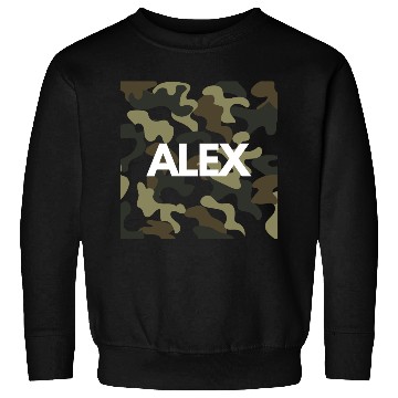 Discover Alex Name Sweatshirts Men Good Quality Camouflage