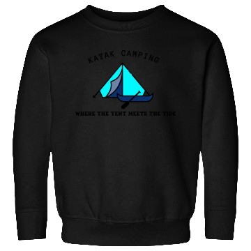 Discover Kayak Camping blue Sweatshirts