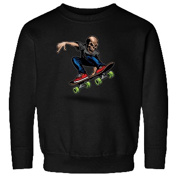 Discover skleton ride on skateboard Sweatshirts
