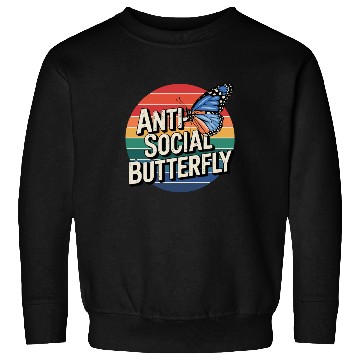Discover Butterfly No Talking Alone Left Alone Sweatshirts