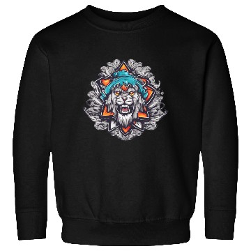 Discover lion face Sweatshirts