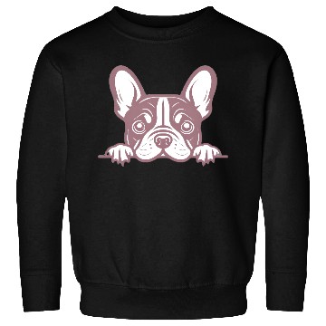 Discover French Bulldog Frenchie Sweet Face Pink Sweatshirts