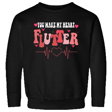 Discover You Make My Heart Flutter Valentine nurse Celebra Sweatshirts