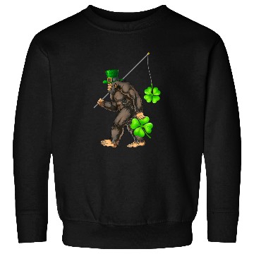 Discover St Patricks Day Bigfoot Sasquatch Irish Sweatshirts