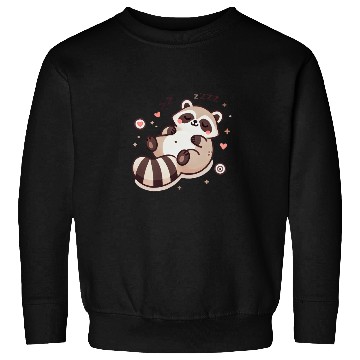 Discover Cute Sleeping Baby Raccoon Sweatshirts