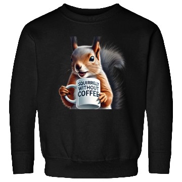 Discover Sassy Squirrel Needs Coffee Sweatshirts
