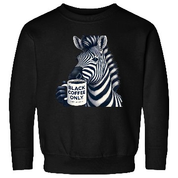 Discover Bold Zebra Black Coffee Sweatshirts