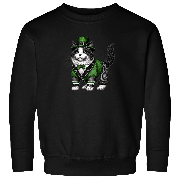 Discover Lucky Cat in Green - St. Patrick’s Day Sweatshirts