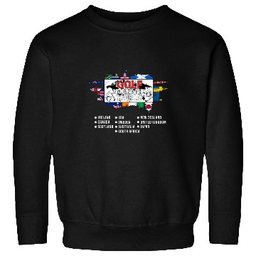 Discover Golf Around The World Golfing Lover Travel Golfer Sweatshirts