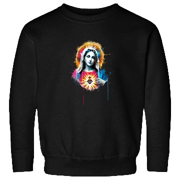 Discover Our Lady Street Art Style Sweatshirts