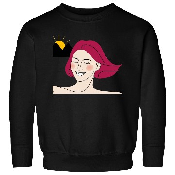 Discover Happy Woman's Face Sweatshirts