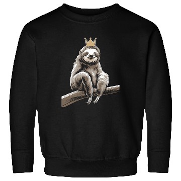 Discover Royal Sloth King Relaxing on Branch Sweatshirts