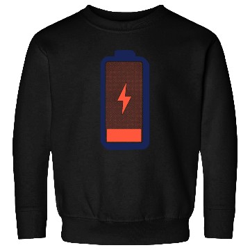 Discover Energized Battery Icon Design Sweatshirts