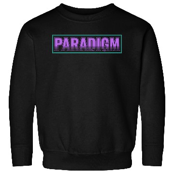 Discover Neon Retro Paradigm Text Design Sweatshirts