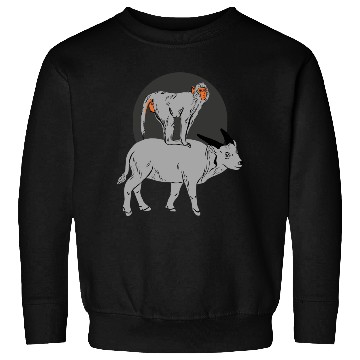Discover Monkey On the Cow Sweatshirts