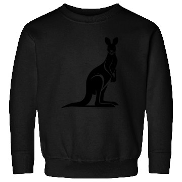 Discover Wild Animal Silhouette With Typical Kangaroo Pose Sweatshirts