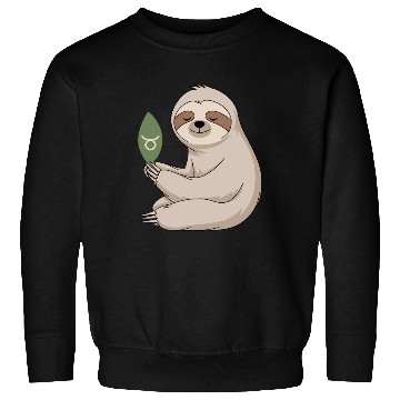 Discover Taurus Zodiac Sloth Embracing Serenity Sweatshirts