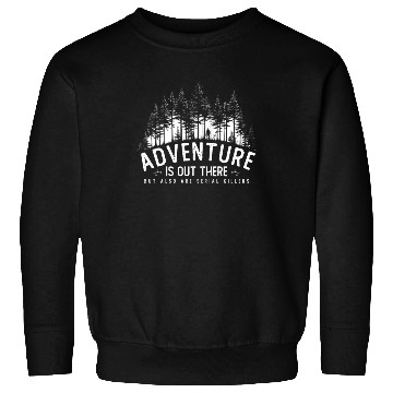 Discover True Crime Crime Serial Killer Satire Hiking Sweatshirts