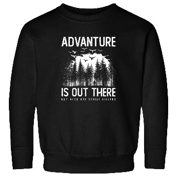 Discover Crime Serial Killer True Crime Satire Hiking Sweatshirts
