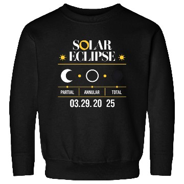 Discover Partial Solar Eclipse 03 29 2025 - Solar Eclipse Sweatshirts