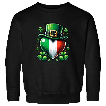 Discover Shamrock Heart Hat Love Sweatshirts
